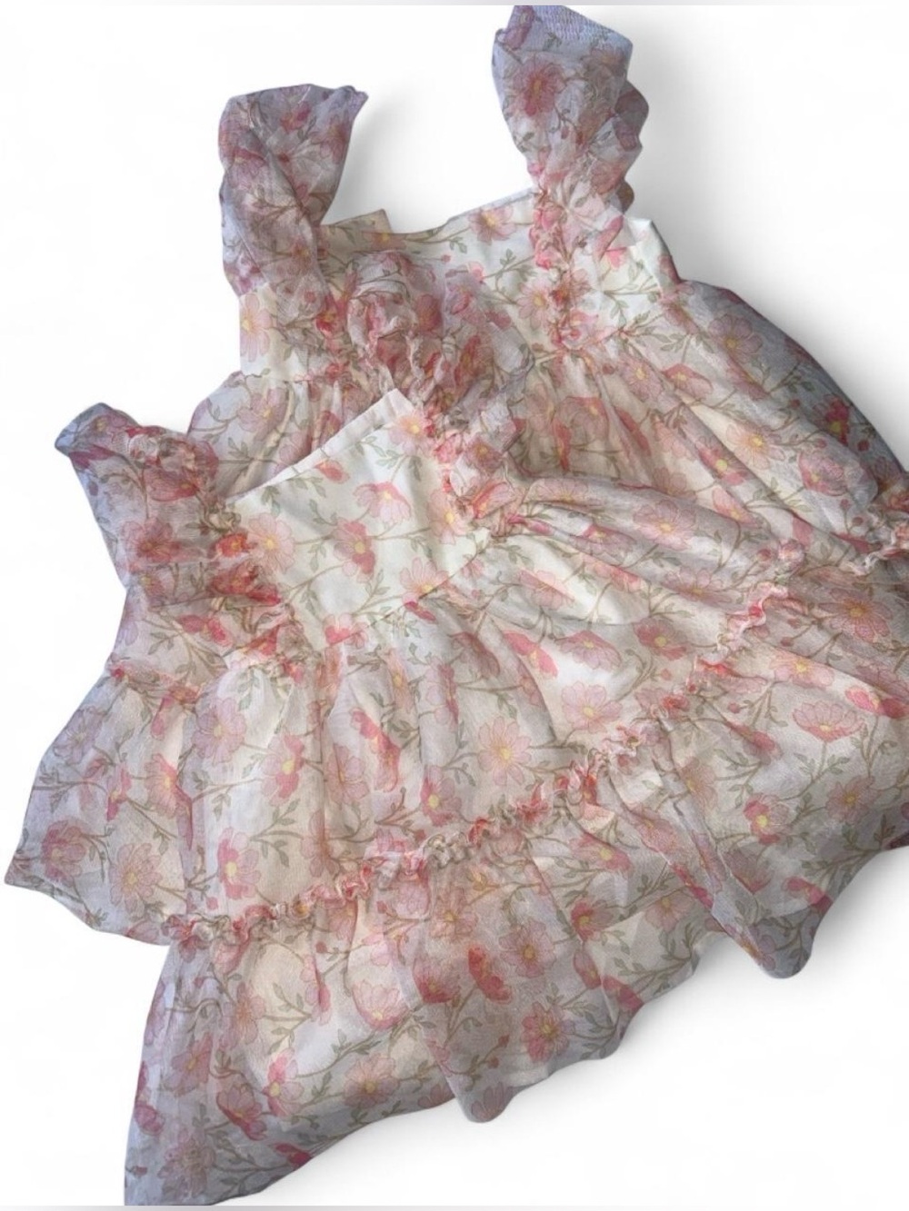 Rachel Zoe Matching Girls Floral Dresses 2T & 5T – Sister Set